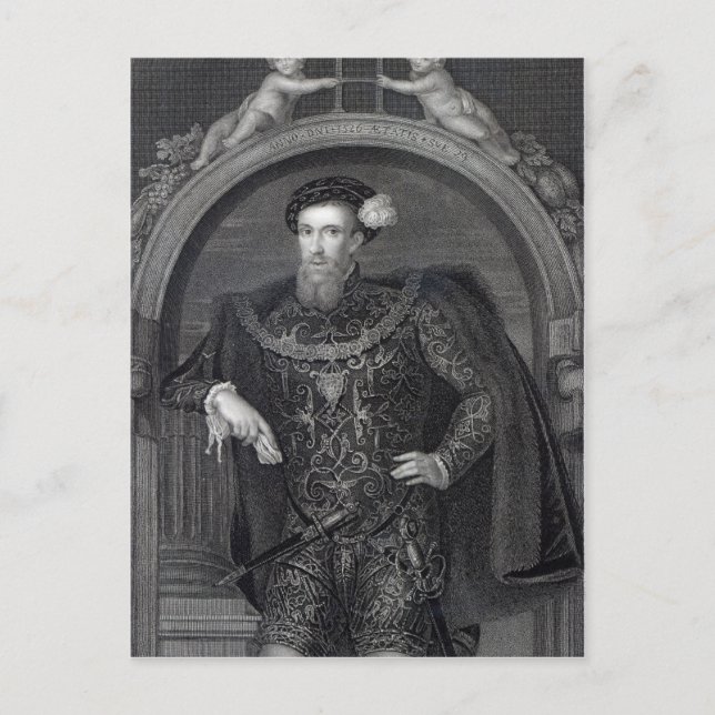 Postal Retrato de Henry Howard Earl de Surrey (Anverso)