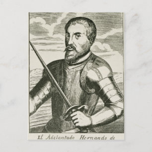 Postal Retrato de Hernando de Soto