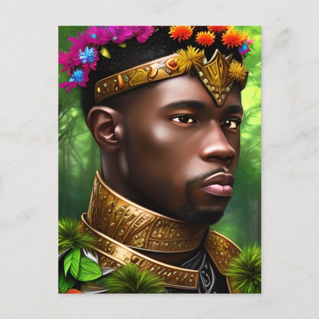 Postal Retrato de hombres negros de Paladin Fantasy (Anverso)