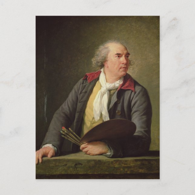 Postal Retrato de Hubert Robert 1788 (Anverso)