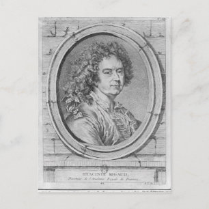 Postal Retrato de Hyacinthe Rigaud, 1752-65