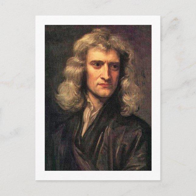 Postal Retrato de Isaac Newton (1642-1727) (Anverso)