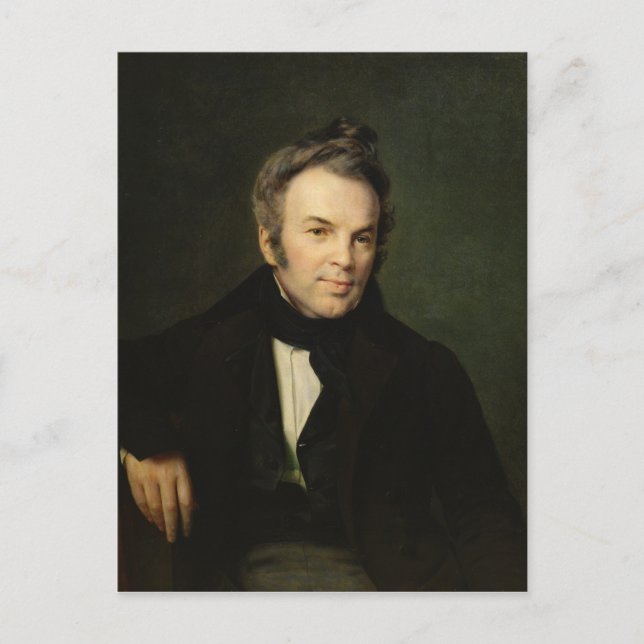 Postal Retrato de Ivan Lazhechnikov, 1834 (Anverso)