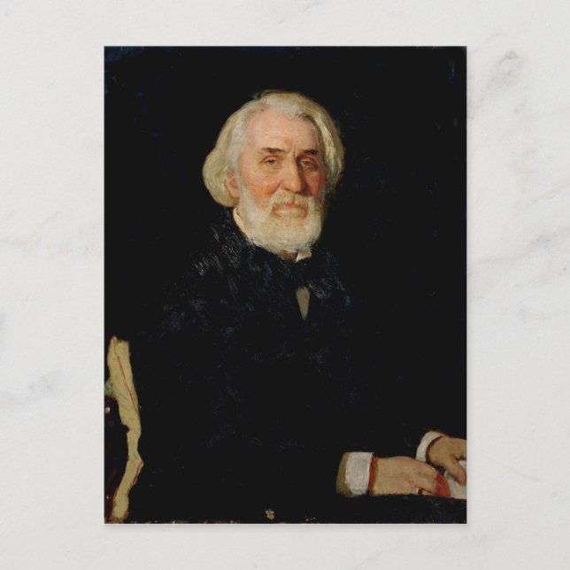 Postal Retrato de Ivan S. Turgenev, 1879 (Anverso)