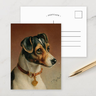 Postal Retrato de Jack Russel Terrier   Carl Reichert