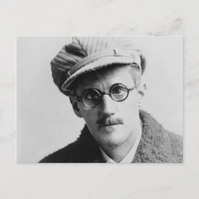 Postal Retrato de James Joyce (Anverso)