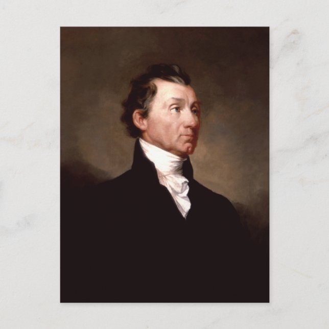 Postal Retrato de James Monroe por Samuel Morse (Anverso)