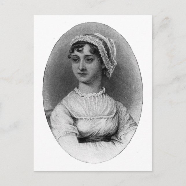 Postal Retrato de Jane Austen (Anverso)
