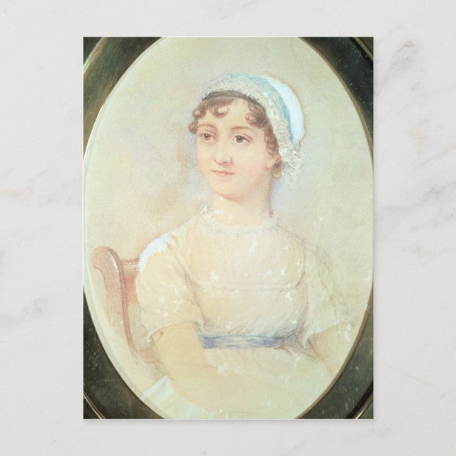 Postal Retrato de Jane Austen (Anverso)