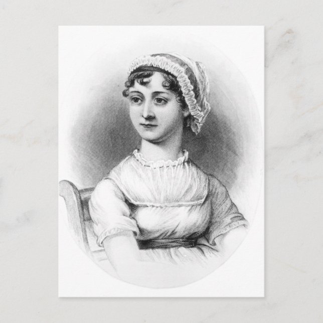 Postal Retrato de Jane Austen (Anverso)
