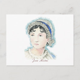 Postal Retrato de Jane Austen por Alice Flynn
