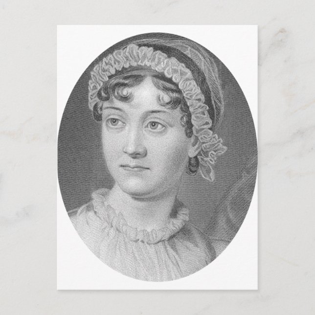 Postal Retrato de Jane Austen Simply Jane (Anverso)