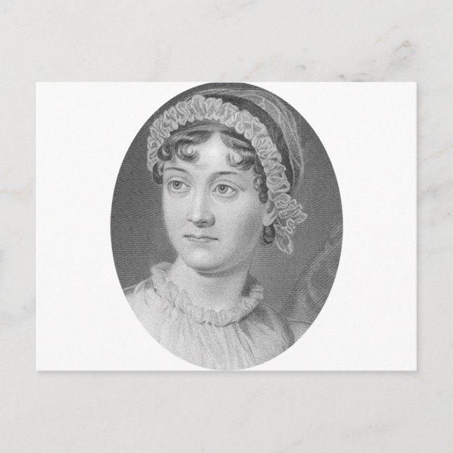 Postal Retrato de Jane Austen Simply Jane (Anverso)