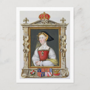 Postal Retrato de Jane Seymour (c.1509-37) 3ª Reina de