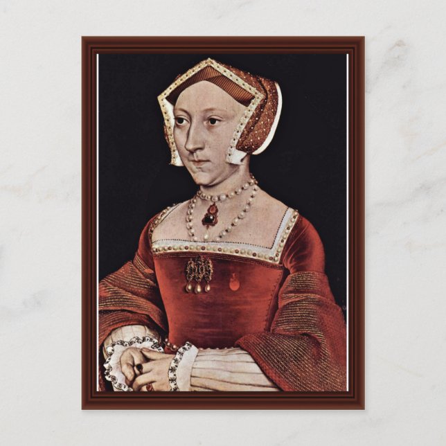 Postal Retrato De Jane Seymour, Reina De Inglaterra (Anverso)
