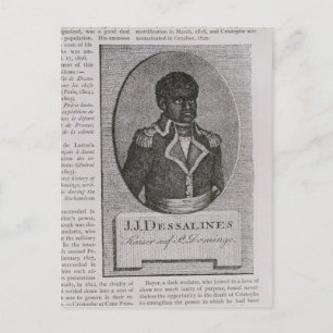 Postal Retrato de Jean-Jacques Dessalines