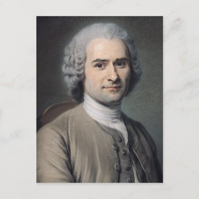 Postal Retrato de Jean Jacques Rousseau (Anverso)