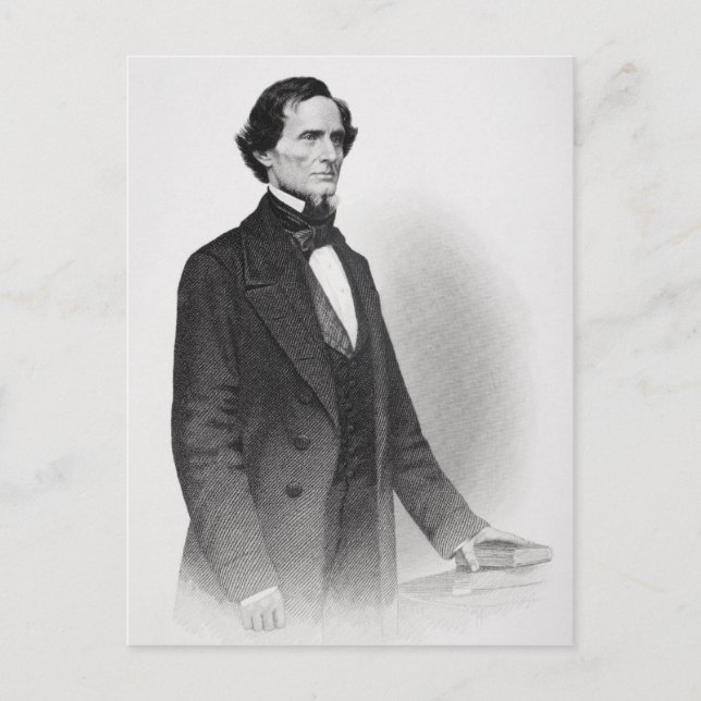 Postal Retrato de Jefferson Davis (Anverso)
