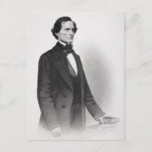 Postal Retrato de Jefferson Davis