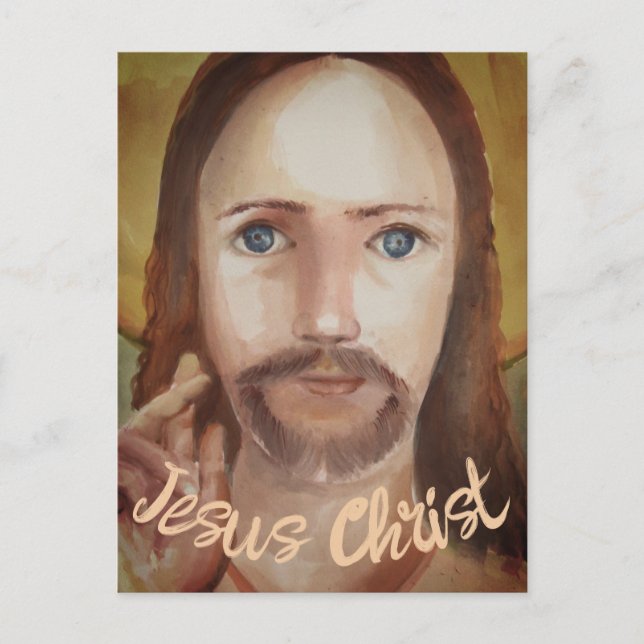 Postal Retrato de Jesucristo (Anverso)