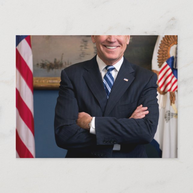 Postal Retrato de Joe Biden (Anverso)
