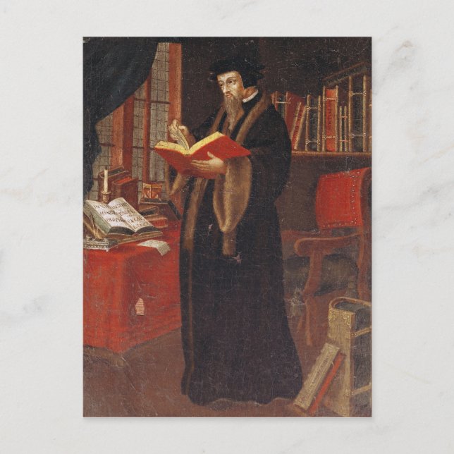 Postal Retrato de John Calvin (Anverso)