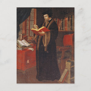 Postal Retrato de John Calvin