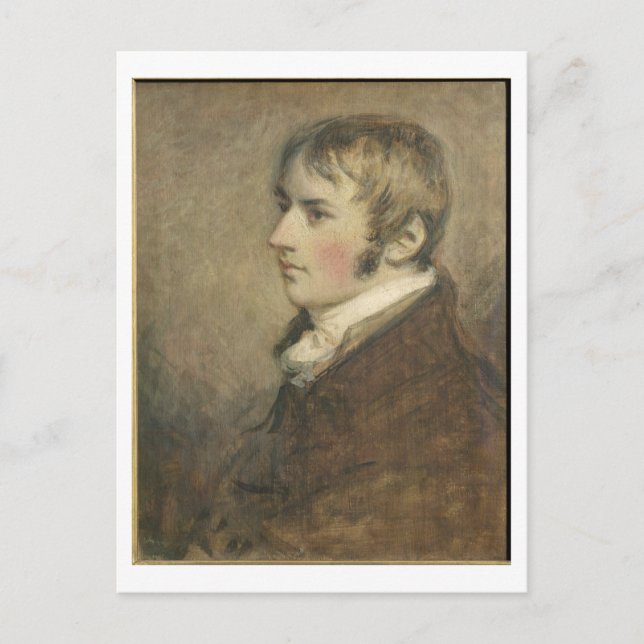 Postal Retrato de John Constable (1776-1837) de 20 años (Anverso)