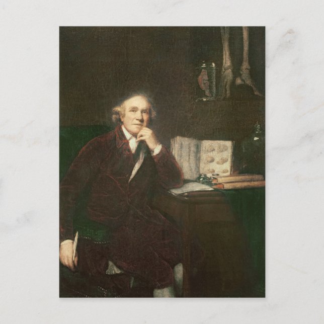 Postal Retrato de John Hunter después de Sir Joshua (Anverso)
