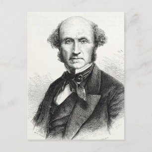 Postal Retrato de John Stuart Mill