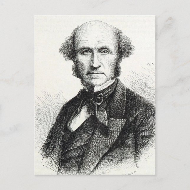 Postal Retrato de John Stuart Mill (Anverso)