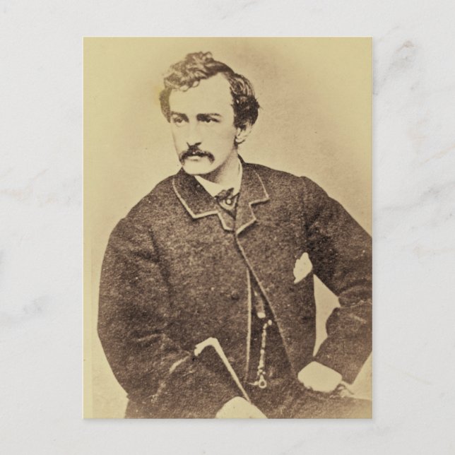 Postal Retrato de John Wilkes Booth | 1861-65 (Anverso)