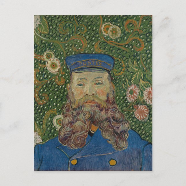 Postal Retrato de Joseph Roulin, de Van Gogh (Anverso)