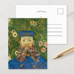 Postal Retrato de Joseph Roulin | Vincent van Gogh<br><div class="desc">La serie de retratos de Joseph Roulin, el cartero de Arles, de Vincent van Gogh, es un sincero homenaje a su amigo y confidente. Las obras, pintadas entre 1888 y 1889, muestran el estilo post-impresionista de Van Gogh, con colores llamativos, pinceladas dinámicas y carácter expresivo. Cada retrato refleja la admiración...</div>