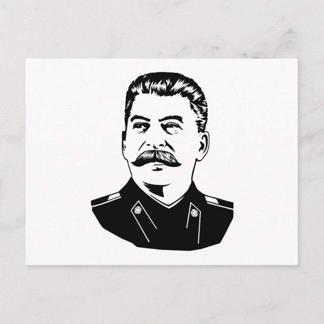 Postal Retrato de Joseph Stalin (Anverso)