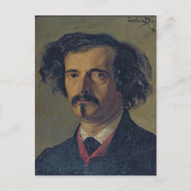 Postal Retrato de Jules Barbey d'Aurevilly 1860 (Anverso)