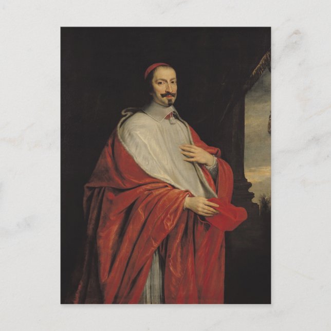 Postal Retrato de Jules Mazarin (Anverso)