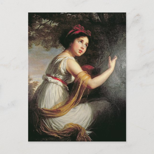 Postal Retrato de Julie Le Brun, c.1797 (Anverso)