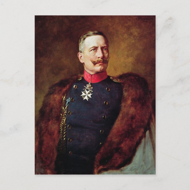Postal Retrato de Kaiser Wilhelm II (Anverso)