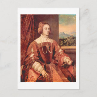 Postal Retrato de Kaiserin Isabella, Bella Artes titiana