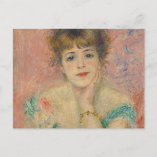 Postal Retrato de la actriz Jeanne Samary, Auguste Renoir