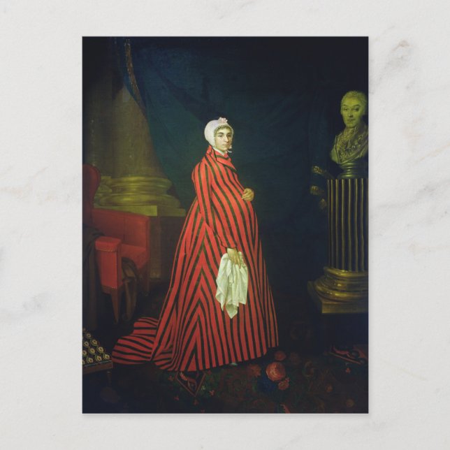 Postal Retrato de la actriz y Praskovya (Anverso)