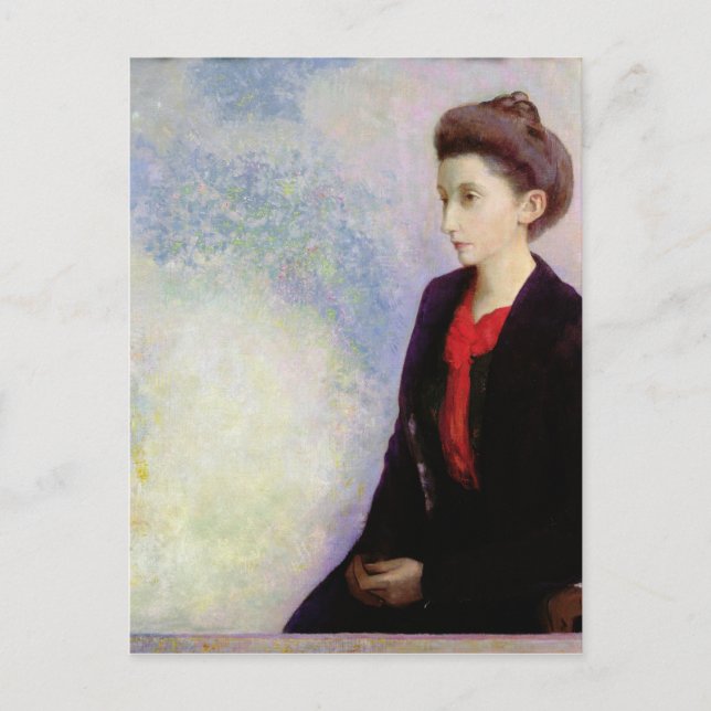 Postal Retrato de la baronesa Robert de Domecy, 1900 (Anverso)