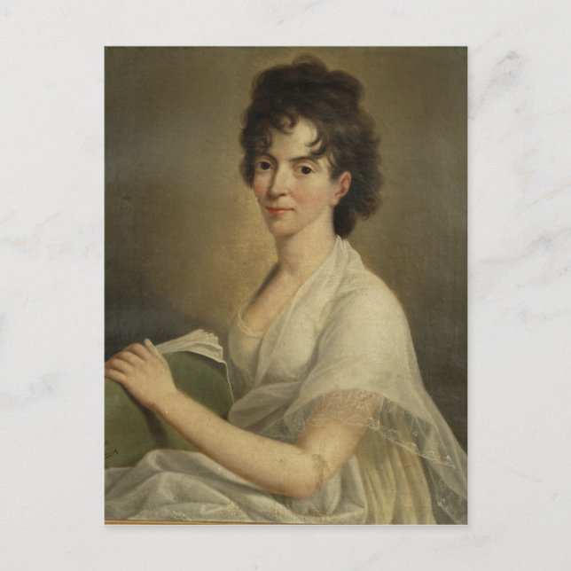 Postal Retrato de la Constanza viuda Mozart, 1802 (Anverso)