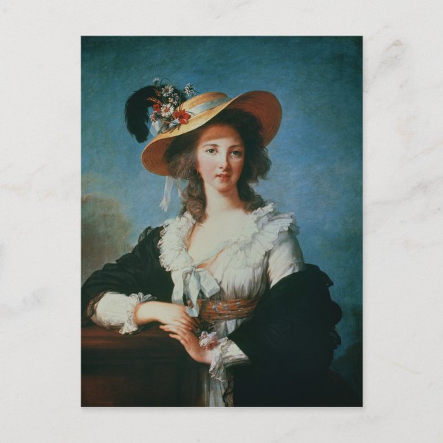 Postal Retrato de la duquesa de Polignac (Anverso)