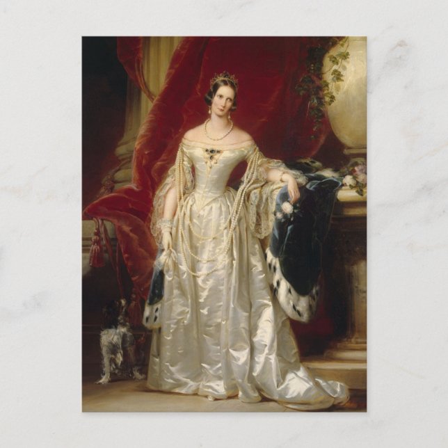 Postal Retrato de la emperatriz Alexandra Fedorovna (Anverso)