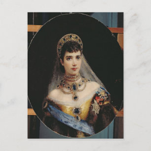 Postal Retrato de la emperatriz Maria Fyodorovna