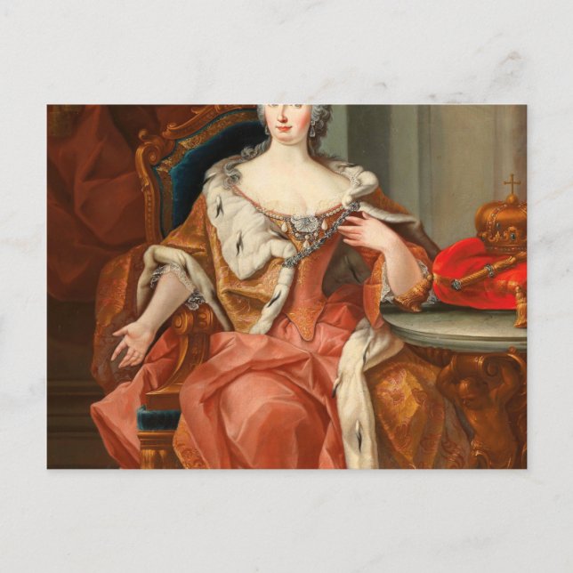 Postal Retrato De La Emperatriz Maria Theresa (Anverso)