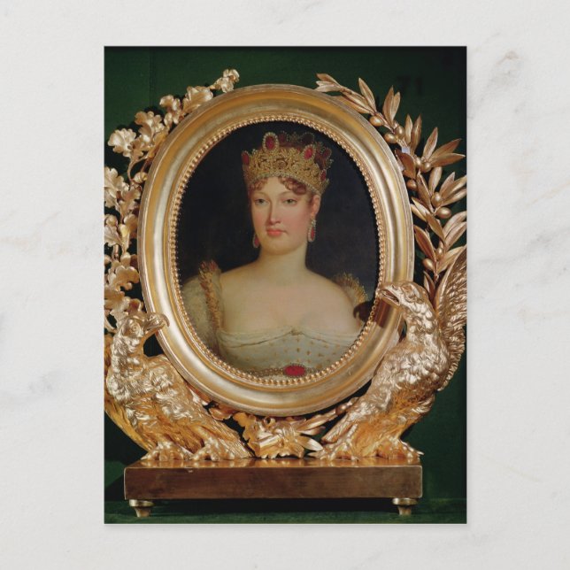 Postal Retrato de la emperatriz Marie-Louise de Austria (Anverso)