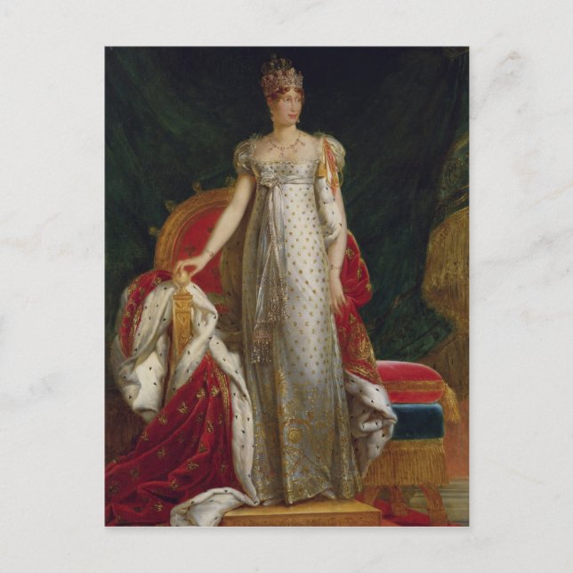 Postal Retrato de la emperatriz Marie Louise de Francia (Anverso)